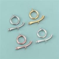 Sterling Silver Toggle Clasp, 925 Sterling Silver, plated, DIY 12mm, 22.5mm Approx 1.6mm 