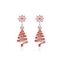 Christmas Earrings, 304 Stainless Steel, epoxy gel, Christmas Design & for woman 