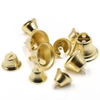 Eisen Glockenanhänger, goldfarben plattiert, DIY & verschiedene Größen vorhanden, verkauft von PC
