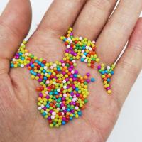 Polymer Clay Nagel Kunst, Glasperlen, rund, verschiedene Verpackungs Art für Wahl & DIY, keine, 2mm, verkauft von Tasche