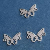 Titanium Steel Connector, Butterfly, plated, DIY & with rhinestone 