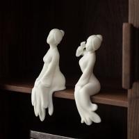 White Porcelain Craft Decoration, handmade, for home and office 