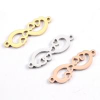 Stainless Steel Charm Connector, 304 Stainless Steel, polished, DIY & Unisex Approx 1.4mm 