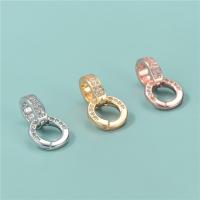 Sterling Silver Enhancer Bail , 925 Sterling Silver, plated, DIY & with rhinestone Approx 3.7mm, Inner Approx 4.8mm 