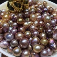 Baroque Cultured Freshwater Pearl Beads, DIY & no hole, multi-colored, 10-13mm 