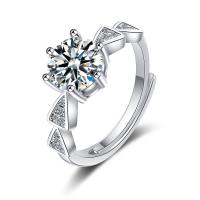 Латунное кольцо с стразами, Латунь, Регулируемый & ювелирные изделия моды & Женский & со стразами продается PC