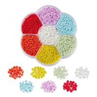 Mixed Glass Seed Beads, with Plastic Box, DIY, mixed colors 