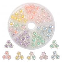 Perlen in Perlen Acrylperlen, Acryl, mit Kunststoff Kasten, Blume, DIY, gemischte Farben, 99x15mm, ca. 63PCs/Box, verkauft von Box