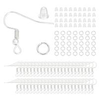 Zinc Alloy Earring Finding Set, ear plugs & earpick, with Silicone, plated, DIY 
