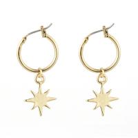 Huggie Hoop Drop Earring, цинковый сплав, плакирован золотом, ювелирные изделия моды & Женский, оригинальный цвет продается Пара