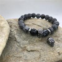Stainless Steel Beads, 304 Stainless Steel, Skull, DIY & blacken, original color 