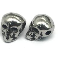 Stainless Steel Beads, 304 Stainless Steel, Skull, DIY, original color 