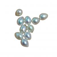 Drop Cultured Freshwater Pearl Beads, Teardrop, DIY & half-drilled, white 