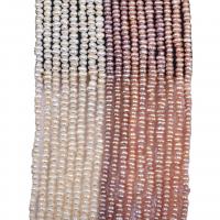 Bouton de culture des perles d'eau douce, perle d'eau douce cultivée, DIY, plus de couleurs à choisir, 3-4mm Environ 36-38 cm, Vendu par brin