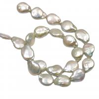 Baroque Cultured Freshwater Pearl Beads, Teardrop, DIY, green Approx 