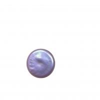 Pièce de culture des perles d'eau douce, perle d'eau douce cultivée, Plat rond, DIY & aucun trou, violet, 13-14mm, Vendu par PC