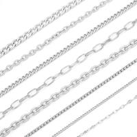 Stainless Steel Chain Jewelry, 304 Stainless Steel, DIY original color 