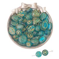 perles acryliques d'accent d'or , Acrylique, DIY & styles différents pour le choix, Vendu par sac
