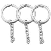 304 Stainless Steel Key Clasp Setting, fashion jewelry, original color, 30mm,40mm 