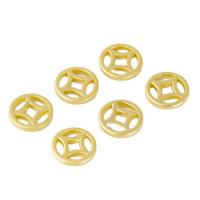 Zinc Alloy Spacer Beads, Flat Round, gold color plated, DIY, golden Approx 2.5mm 
