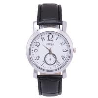Men Wrist Watch, Zinc Alloy, with PU Leather & Glass, waterproofless & Chinese movement & for man 38*20mm Approx 25 cm 