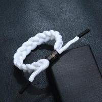 Tissu en coton bracelet, Réglable & unisexe & tressé, plus de couleurs à choisir, 15mm Environ 16-22 cm, Vendu par PC
