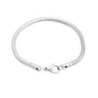 Stainless Steel Chain Bracelets, 304 Stainless Steel, fashion jewelry & Unisex, original color, 3.2mm 