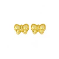 Perles intercalaires en alliage de zinc, Noeud papillon, Placage de couleur d'or, DIY, doré Environ 1.5mm Vendu par sac
