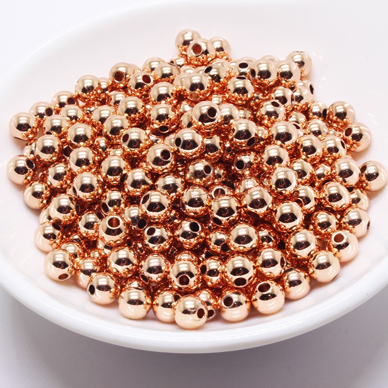 Brass Jewelry Beads, high quality plated, DIY & different size for choice, more colors for choice, Sold By PC