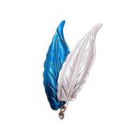 Zinc Alloy Jewelry Brooch, Leaf, can be used as brooch or pendant & for woman 