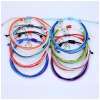 Fashion Create Wax Cord Bracelets, with Zinc Alloy, Christmas Bell, handmade, Adjustable & Unisex Approx 15-35 cm 