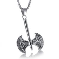 Stainless Steel Jewelry Necklace, 316L Stainless Steel, Axe, polished, fashion jewelry & Unisex Approx 23.62 Inch 