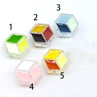 Enamel Acrylic Beads, Hexagon, DIY Approx 