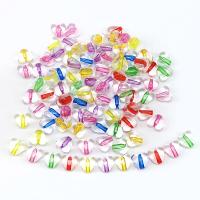 Zweifarbige Acryl Perlen, Herz, DIY, gemischte Farben, 10mm, ca. 100PCs/Tasche, verkauft von Tasche