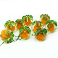Lampwork Beads, Tangerine, DIY, orange, 12mm 