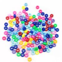 Solid Color Acrylic Beads, barrel, DIY, mixed colors Approx 