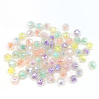 Perlen in Perlen Acrylperlen, Acryl, rund, DIY & facettierte, gemischte Farben, 10mm, ca. 100PCs/Tasche, verkauft von Tasche