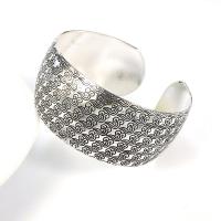 Zinc Alloy Cuff Bangle, silver color plated, fashion jewelry & folk style & for woman, 28mm, Inner Approx 59mm 