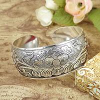 Zinc Alloy Cuff Bangle, silver color plated, fashion jewelry & folk style & for woman, Inner Approx 59mm 