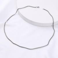 304 Stainless Steel Necklace Chain, Vacuum Ion Plating, polished 