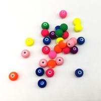 Frosted Acrylic Beads, Round, painted, DIY 8mm, Approx 