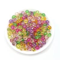 Transparent Acrylic Beads, Round, DIY mixed colors, Approx 