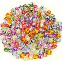 Perle acrylique, Rond, DIY, couleurs mélangées, 10mm, Environ Vendu par sac