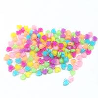Perlen in Perlen Acrylperlen, Acryl, Herz, DIY, keine, 4x7mm, ca. 100PCs/Tasche, verkauft von Tasche