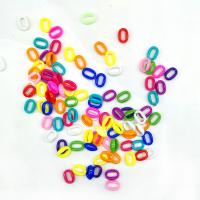 Акриловые Связывание кольцо, Акрил, помазать, DIY, Много цветов для выбора Приблизительно 100ПК/сумка, продается сумка