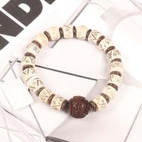 Ox Bone Bracelet, with Red Sandalwood Willow, fashion jewelry & Unisex .1 Inch 