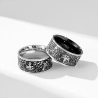 Titanium Steel Finger Ring, polished, fashion jewelry & Unisex 10mm 