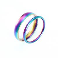 Couple Finger Rings, 304 Stainless Steel, fashion jewelry & Unisex multi-colored 