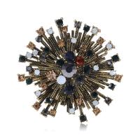 ラインス トーン亜鉛合金のブローチ, 亜鉛合金, メッキ, 女性用 & ライン石のある, 無色 売り手 パソコン