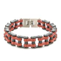 Titanium Steel Bracelet, Vacuum Ion Plating, fashion jewelry & for man 225mm 